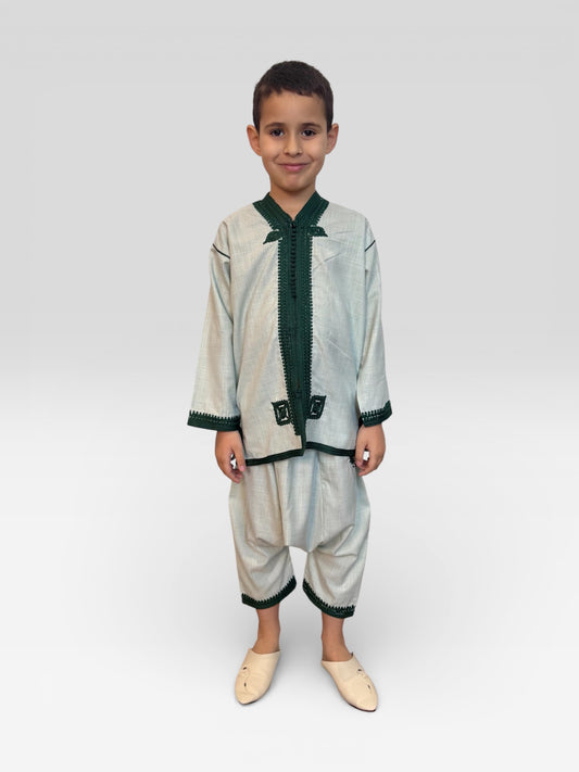 Jabador garçon vert